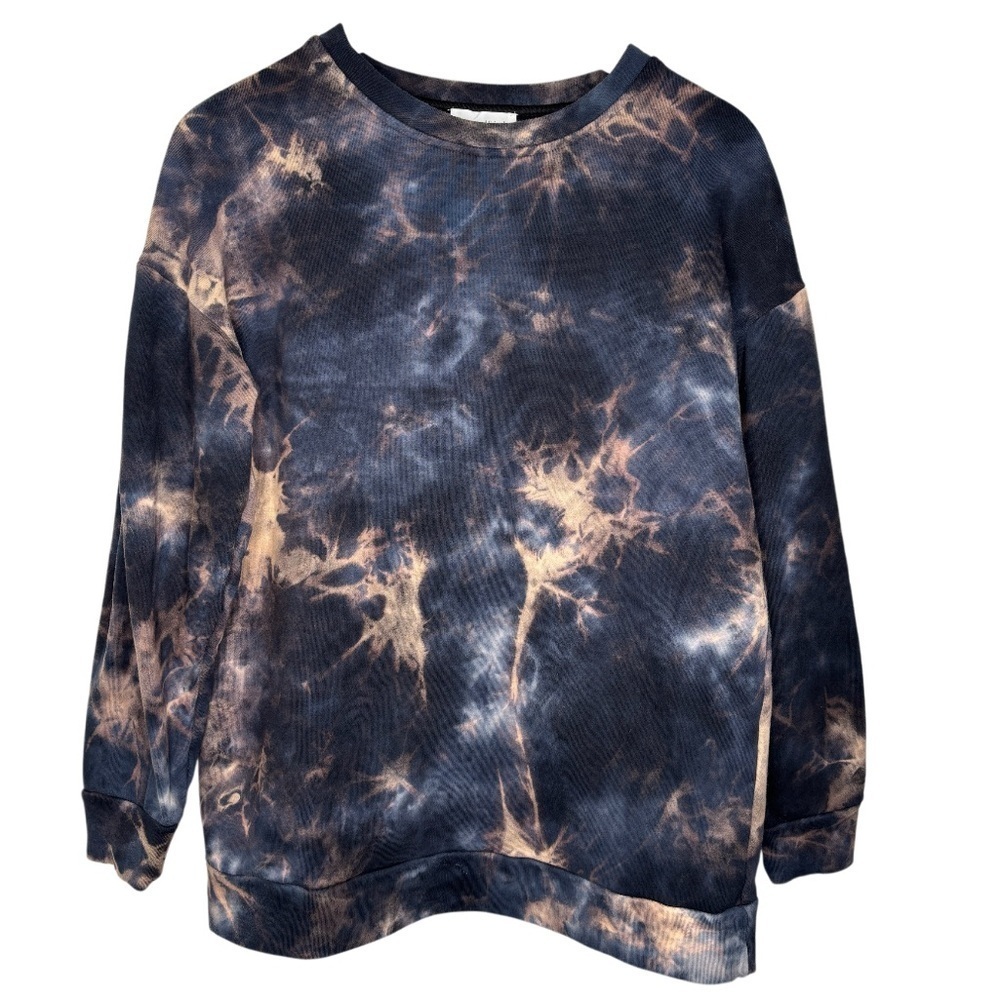 Lovers and Friends | Tie-Dye Waffle Knit Sweatshirt | Small